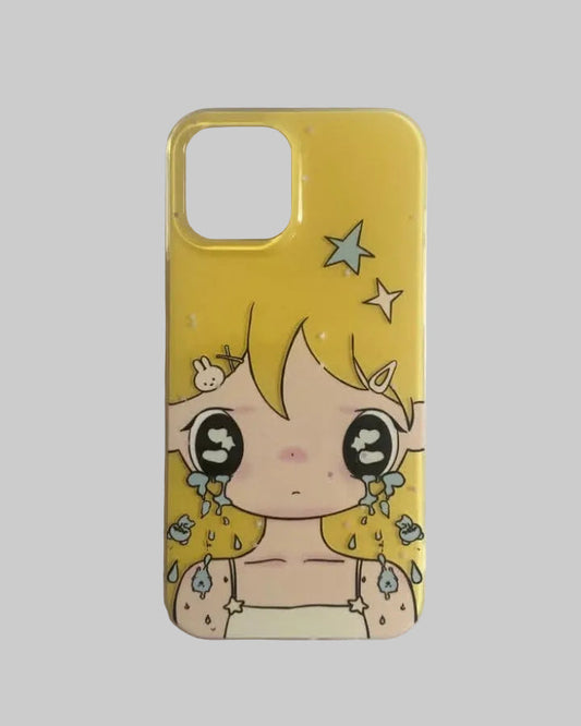 yellow cartoon crying case