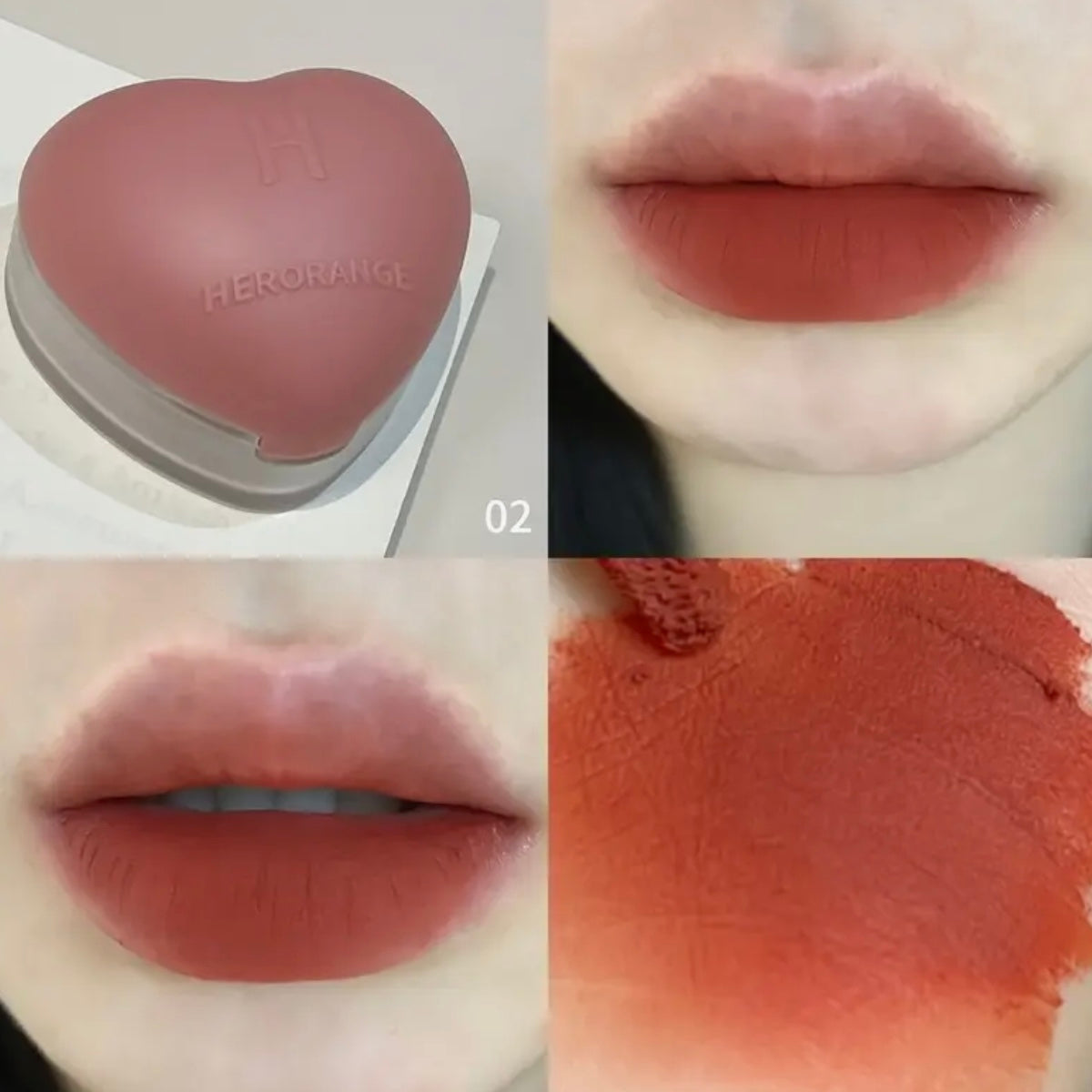 heart shaped lip muds