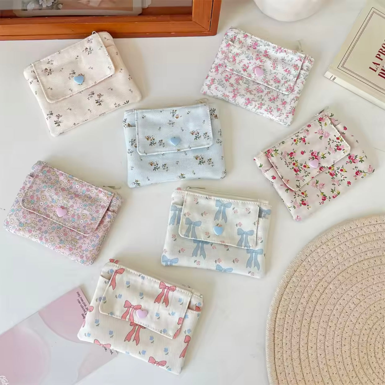 floral wallets