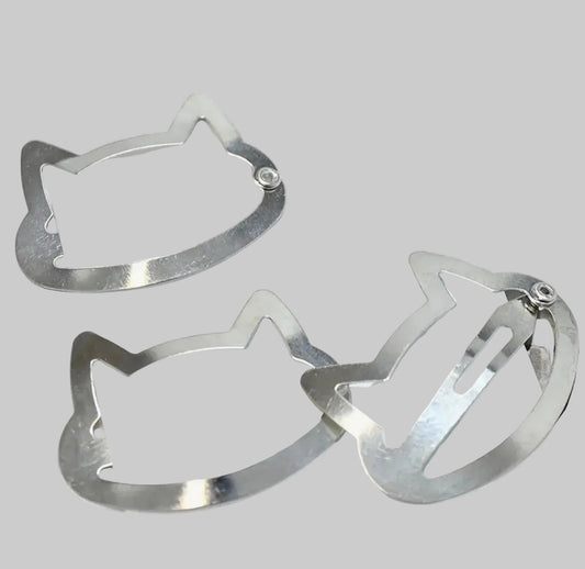 hello kitty silver hair pins