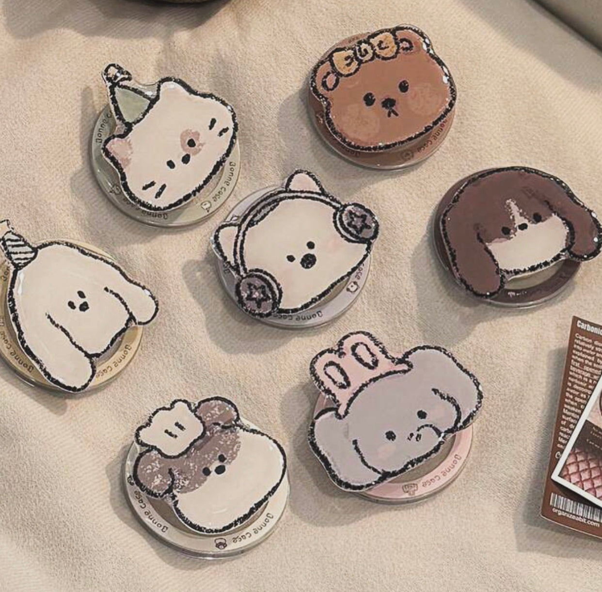 cutesy animal pop sockets