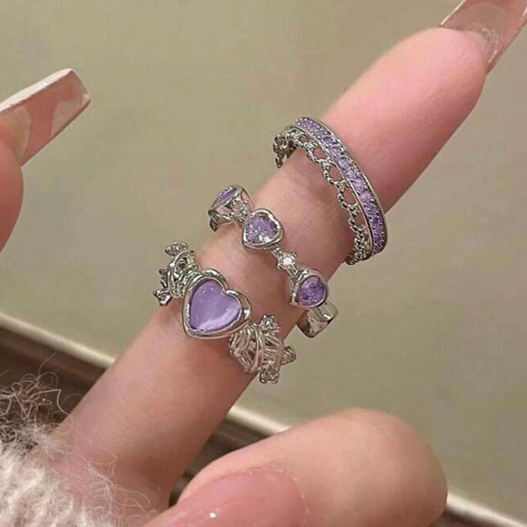 purple ring set
