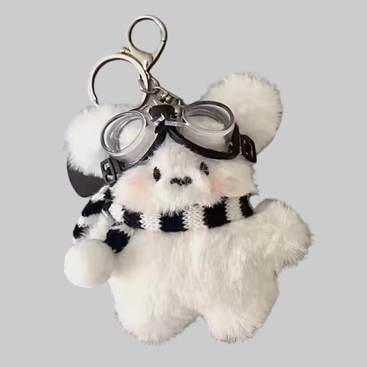 puppy plushie keychain