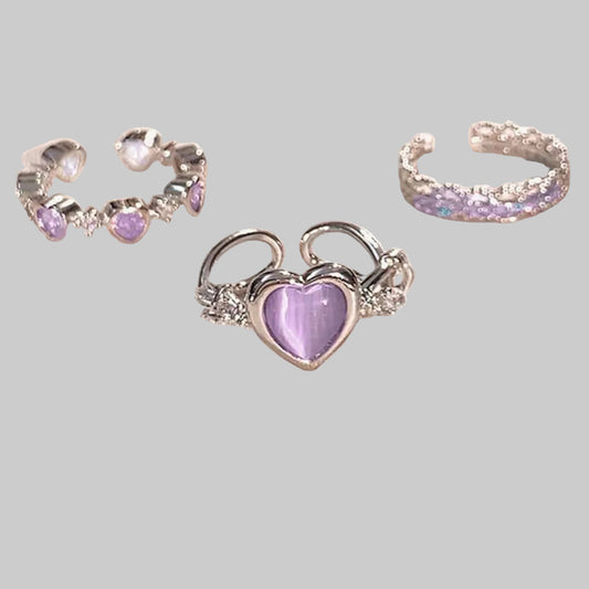 purple ring set