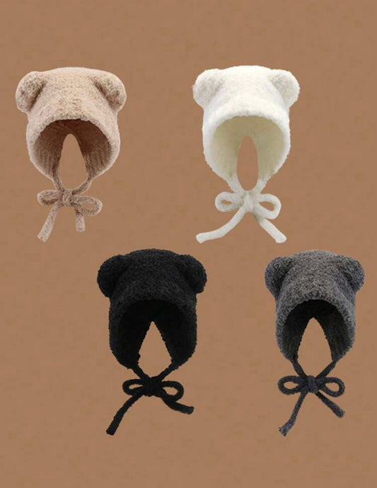 plush cat ear beanie