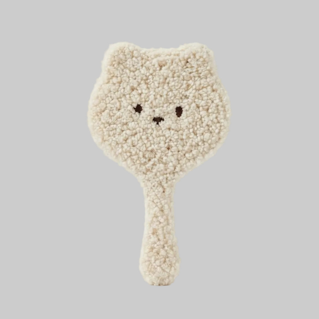 plushie bear hand mirror