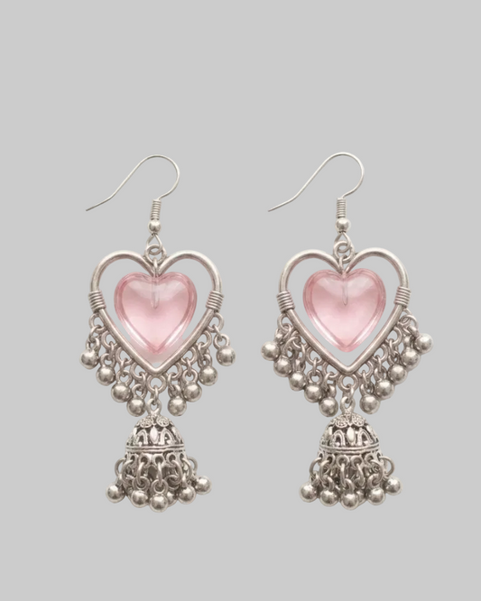 glass heart jhumkay