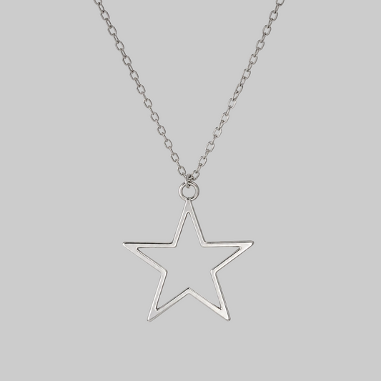 hollow star necklace