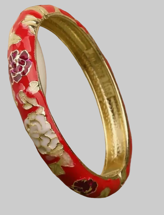 muse enamel floral bangles