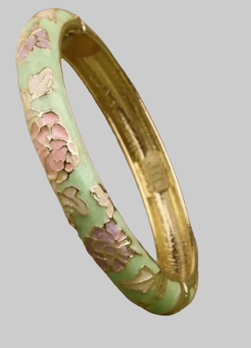 muse enamel floral bangles