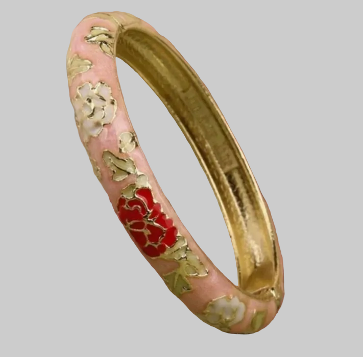 muse enamel floral bangles