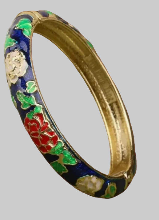 muse enamel floral bangles