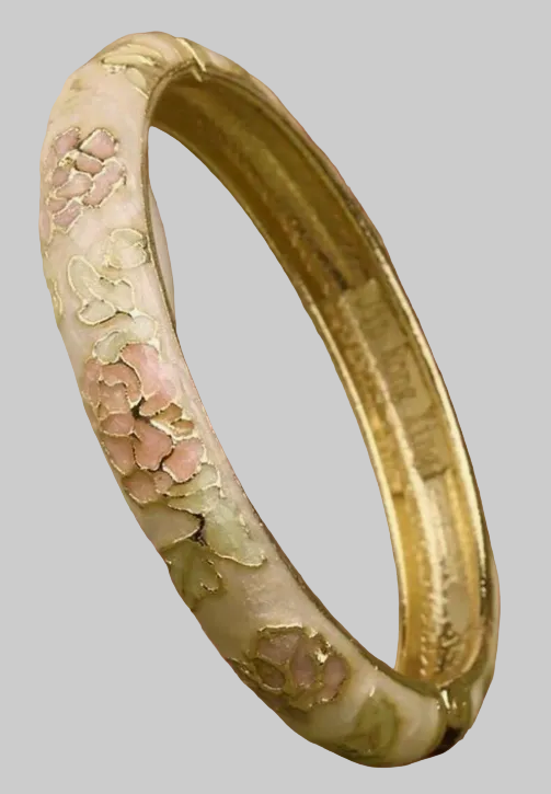 muse enamel floral bangles
