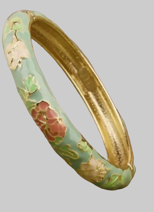 muse enamel floral bangles