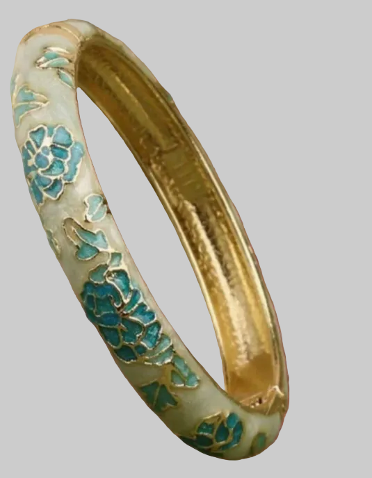 muse enamel floral bangles