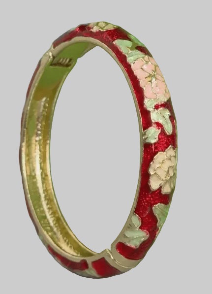 muse enamel floral bangles