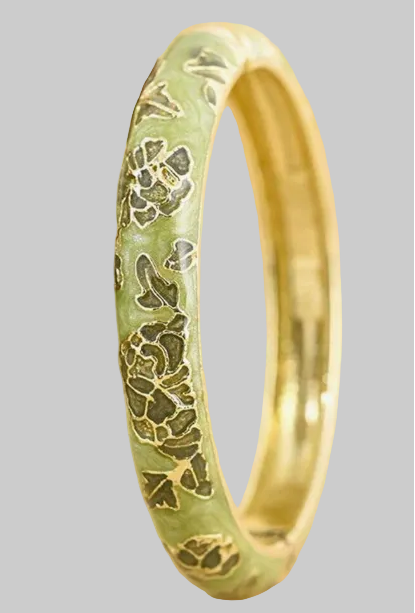 muse enamel floral bangles