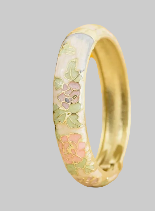 muse enamel floral bangles