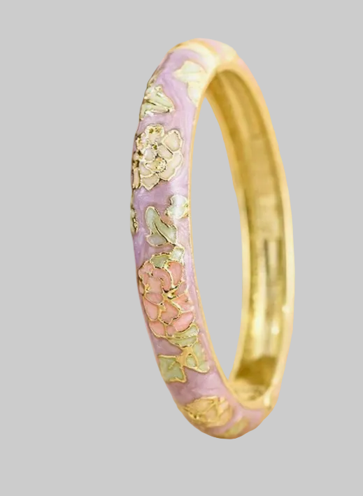 muse enamel floral bangles