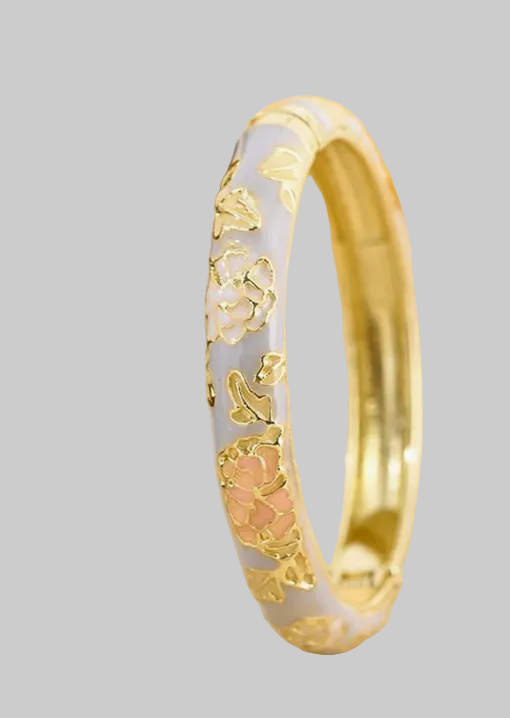 muse enamel floral bangles