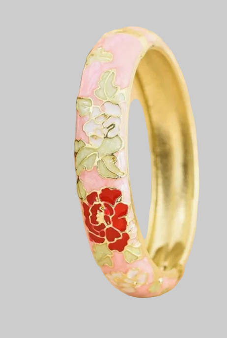 muse enamel floral bangles