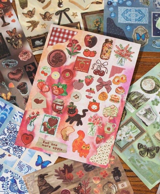 retro sticker books