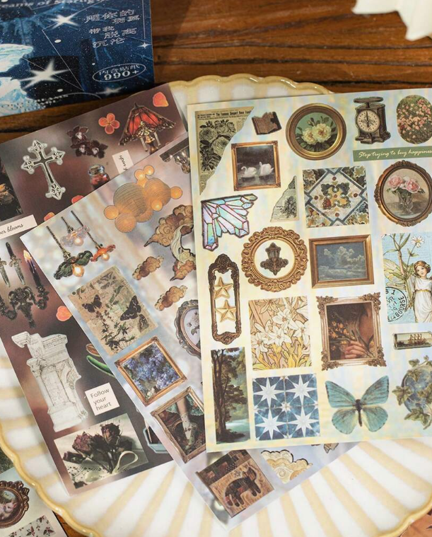 retro sticker books