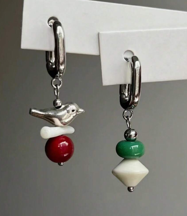 asymmetrical chaos earrings