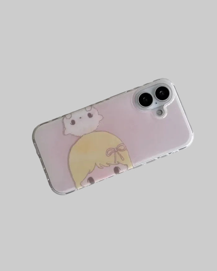 cat girl pink case