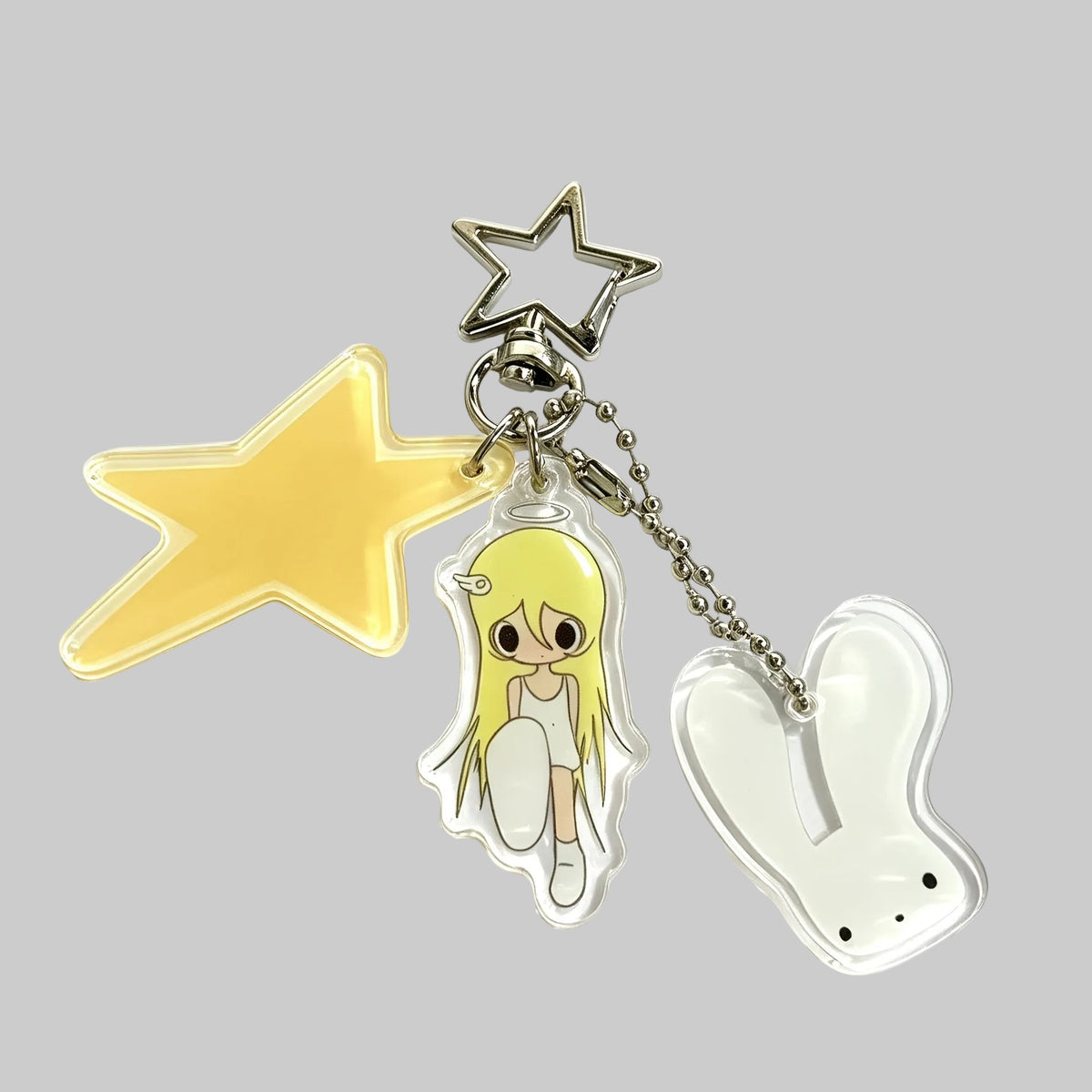blonde hair stargirl keychain