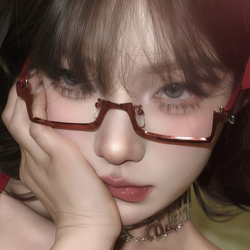 half frame glasses
