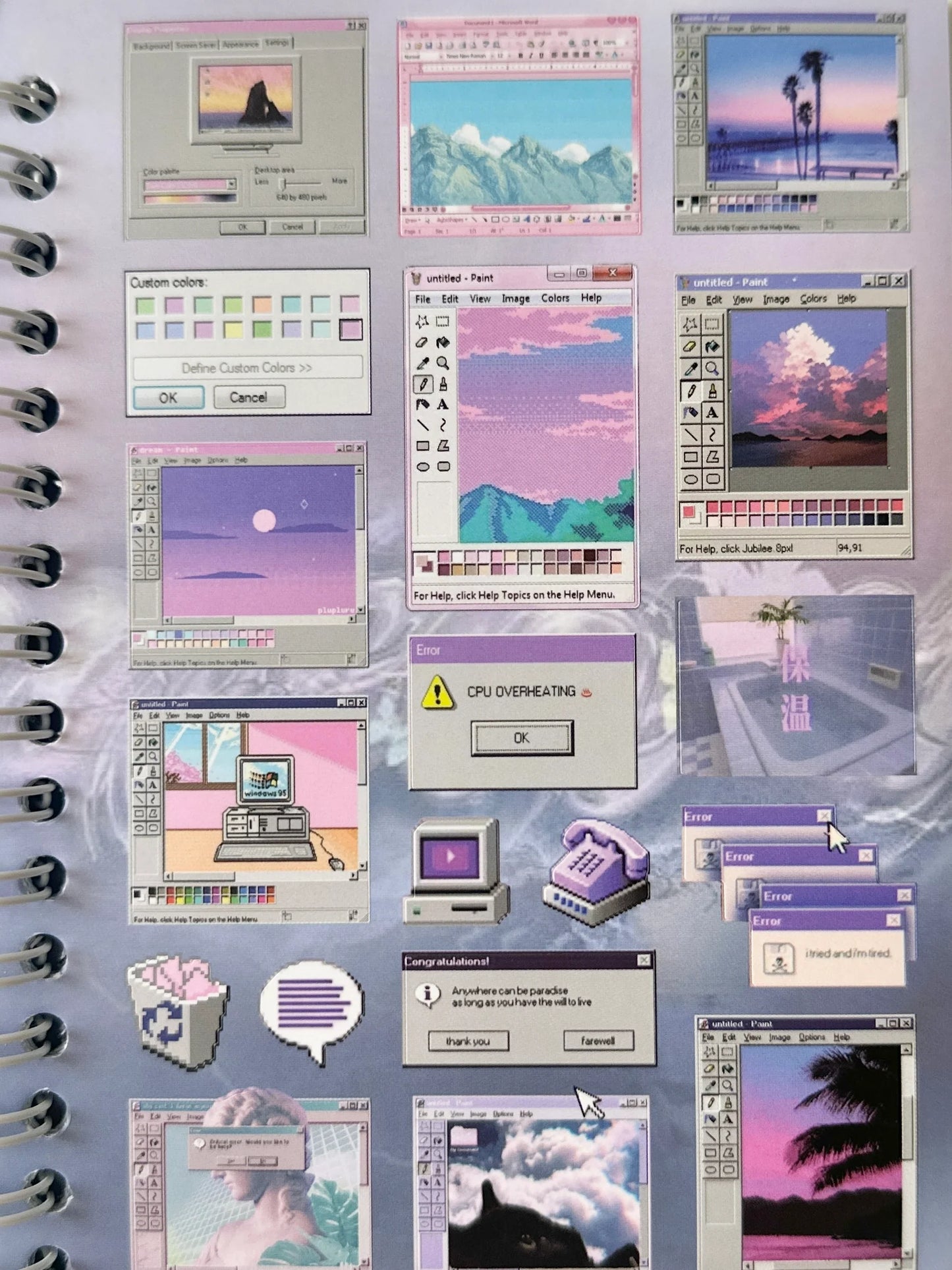 sticker book : dream core