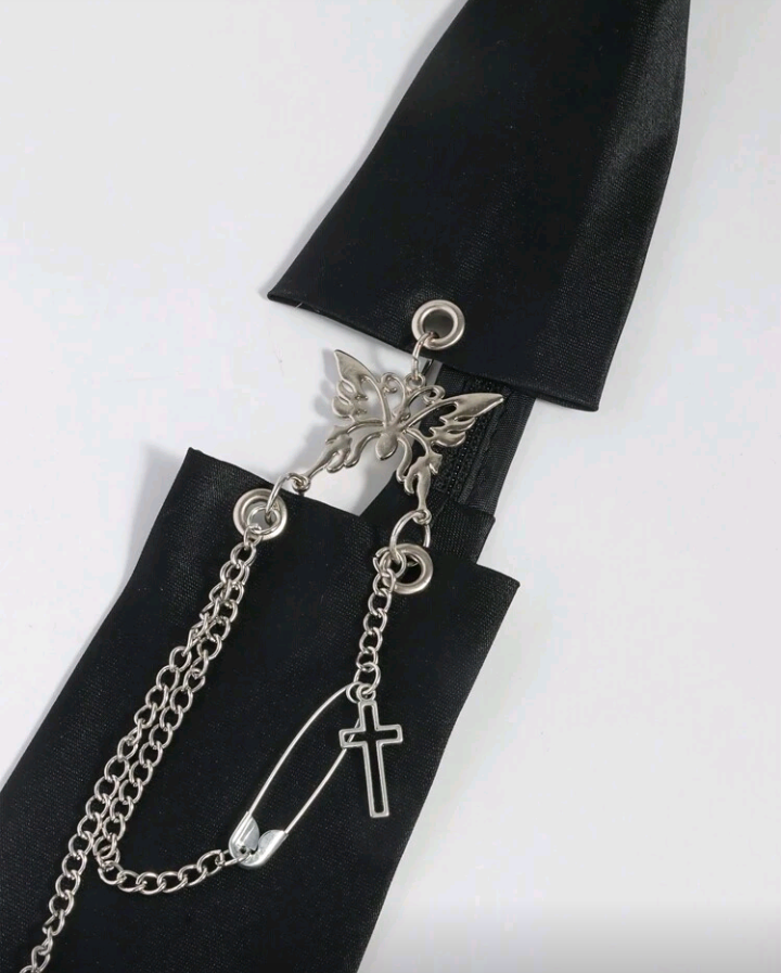 butterfly charm tie