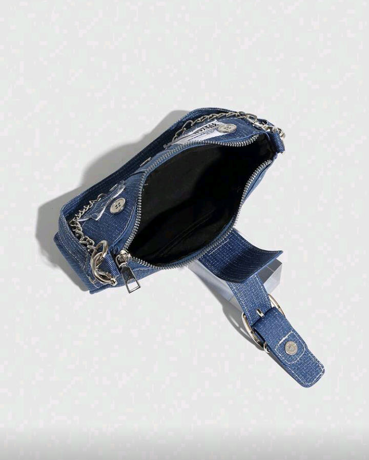 y2k blue stars handbag