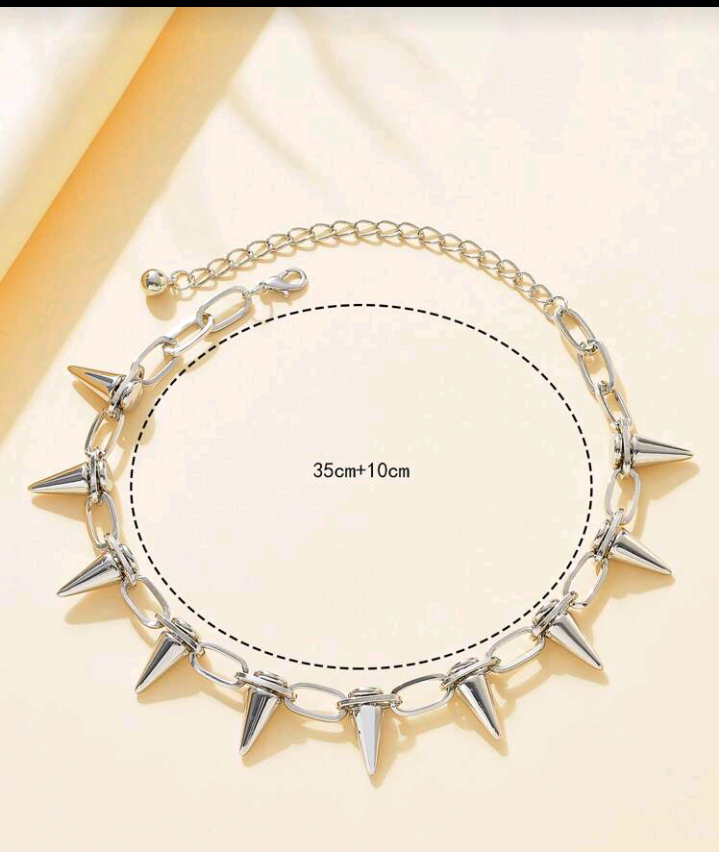 punk spikes necklace