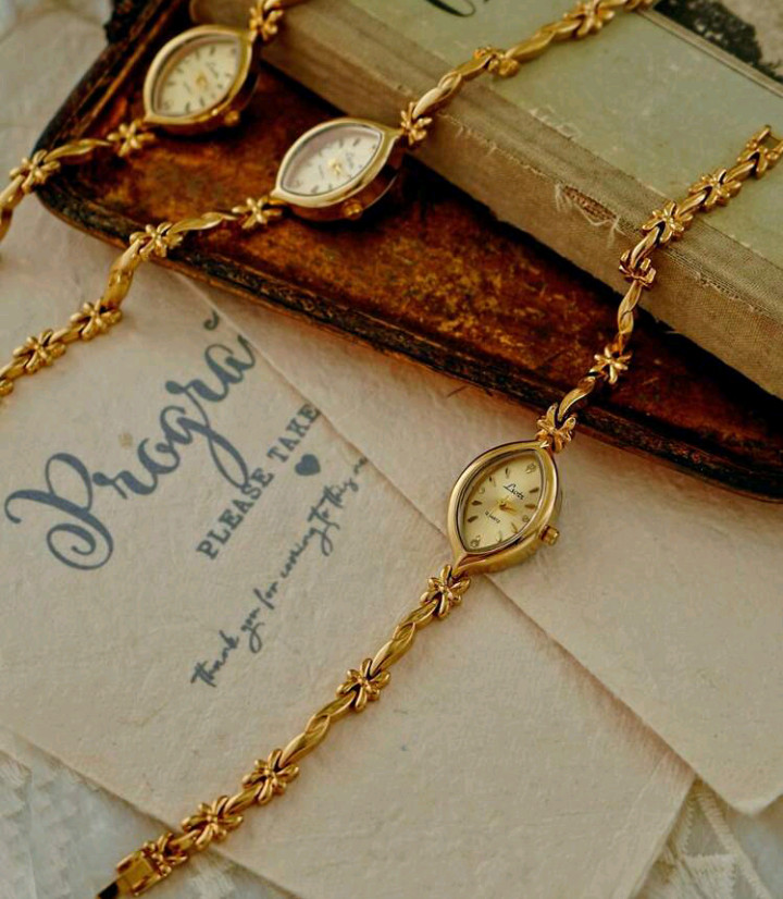 dainty gold watch (1pc)