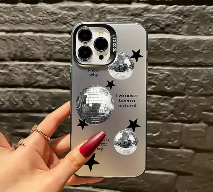 mirror ball ts inspired phone case for iphone