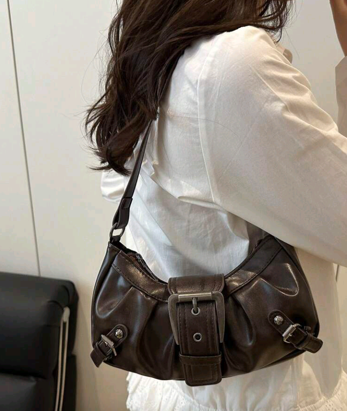 biker punk handbag (coffee color)