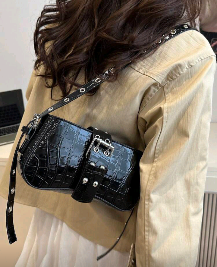 black retro bag