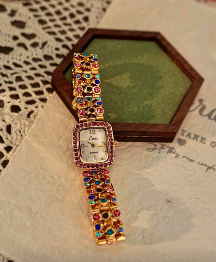luxury rhinestone watch