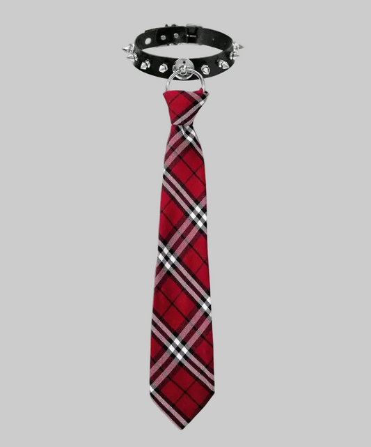 punk style choker tie