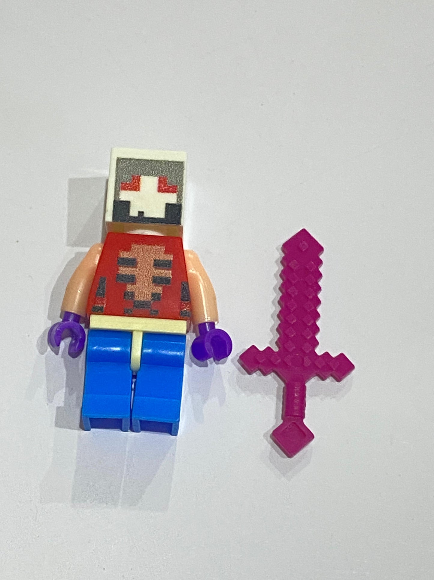 minecraft legos (available as keychains)