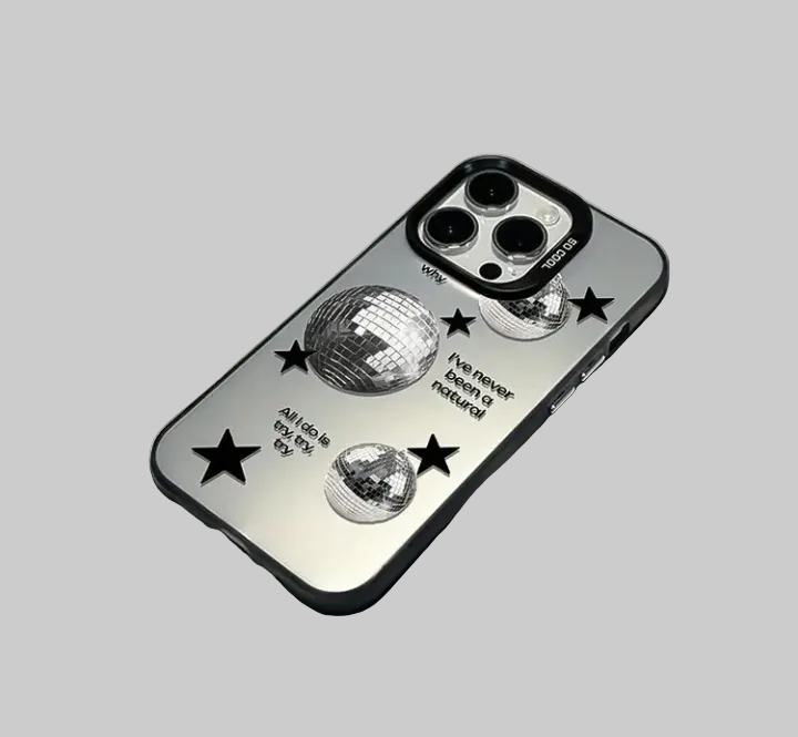 mirror ball ts inspired phone case for iphone