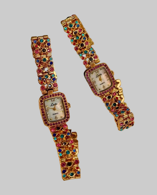 luxury rhinestone watch