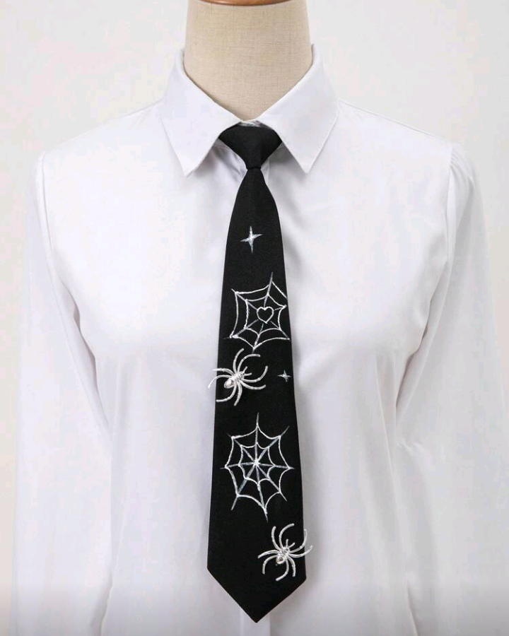 spider tie black