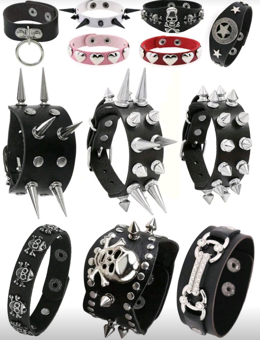 punk spike bracelets part 2