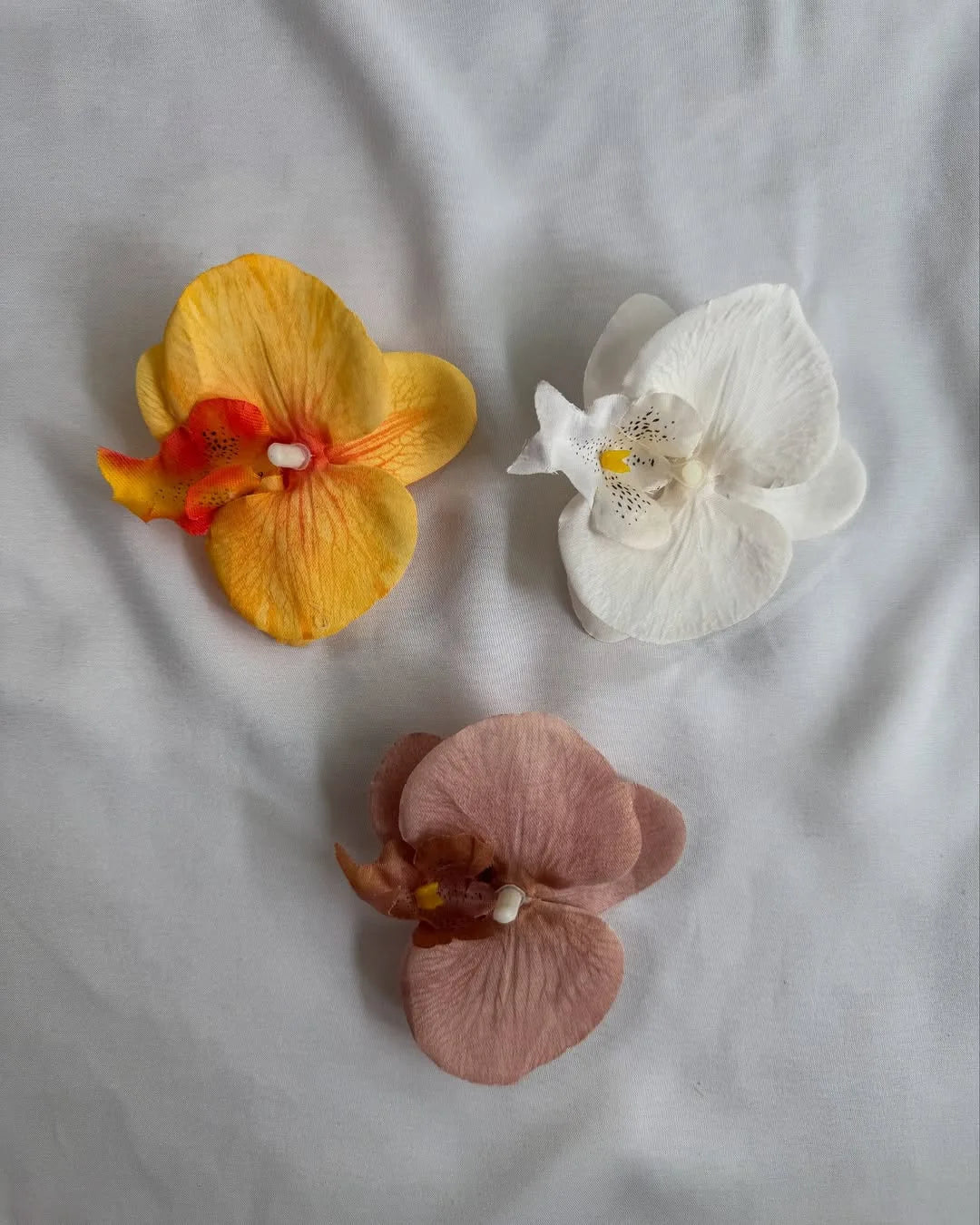 orchid hair clips