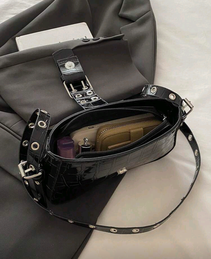 black retro bag