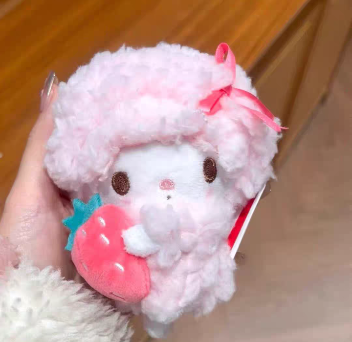 my melody sheep plushie keychain