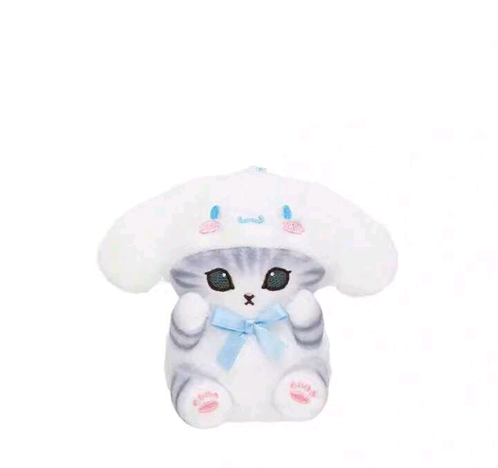 mofusand x sanrio plush series keychains